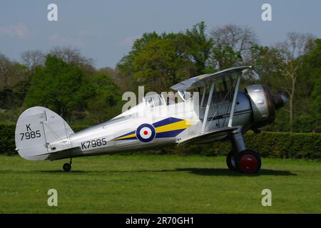 Gloster Gladiator Mk1 G-AMRK, L8032 (K7985), in Old Warden, Biggleswade, Bedfordshire, England, Stockfoto