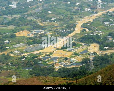 Landschaften aus dem Lam Tsuen Country Park in den New Territories in Hongkong. Stockfoto