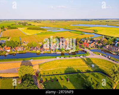 Dryehuizen Municipality of Alkmaar Netherlands aus der Vogelperspektive Stockfoto