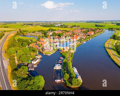 Luftaufnahme der Gemeinde West-Graftdijk Alkmaar Niederlande Stockfoto