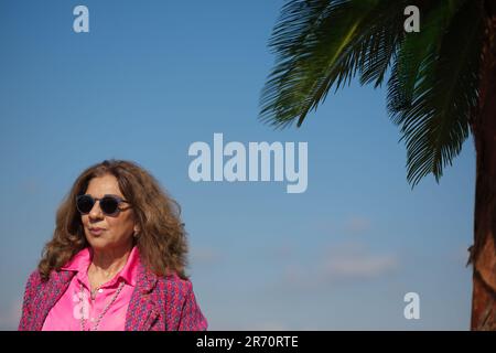 Sängerin und Schauspielerin Lolita Flores besucht am 31. Mai 2023 in Madrid „Las Invisibles“ von SkyShowtime PhotoCall im Emperador Hotel Stockfoto
