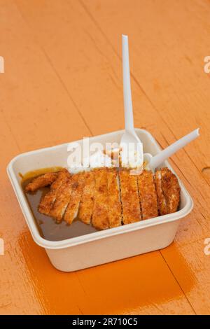 Italien, Street Food Festival, Japanes Food, Katsu Curry Stockfoto