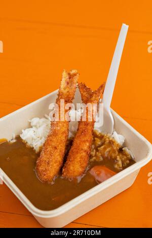 Italien, Street Food Festival, Japanes Food, Ebi Curry Stockfoto