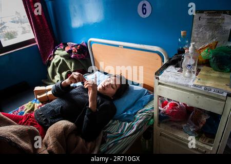 Rehabilitationszentrum für Wirbelsäulenverletzungen. sangha. nepal Stockfoto