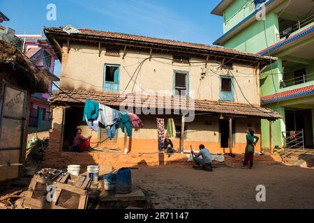 Nepal. Sangha. Das tägliche Leben Stockfoto