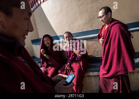 Monstero di kopan. nepal Stockfoto