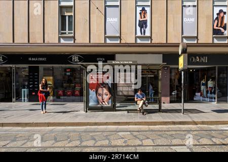 Via torino. mailand. italien Stockfoto