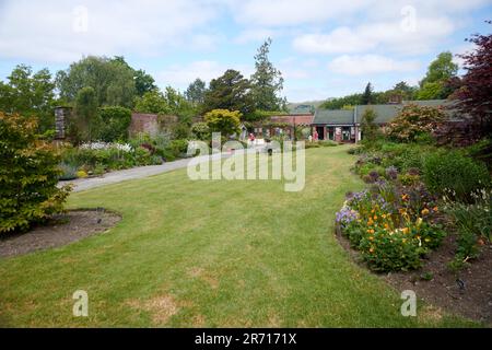 Holehird Gardens ist eine umfangreiche, 10 Hektar großen Gelände in der Nähe von Windermere, Cumbria, England. Es ist die Heimat der Lakeland Gartenbaugesellschaft Stockfoto