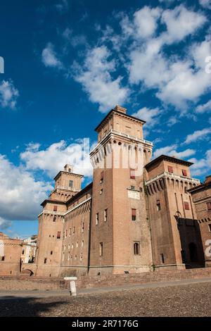 Italien. Emilia Romagna. Ferrara. Schloss Estense Stockfoto