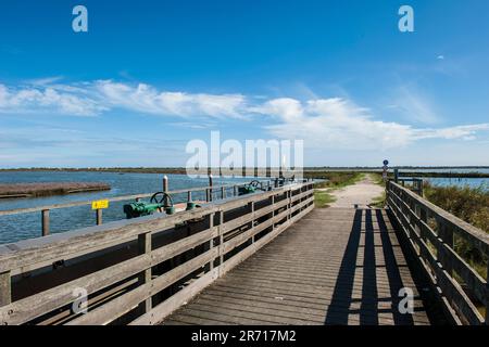 Italien. Emilia Romagna. Valli di Comacchio. Comacchio Valley. Park Po Delta Stockfoto