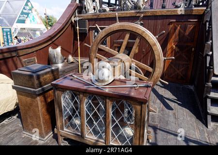 Rouen, Frankreich. 10. Juni 2023. El Galeon (Spanien) - Zusammenkunft von Großschiffen, Booten und Militärschiffen für die achte Ausgabe der Armada in Rouen. Stockfoto