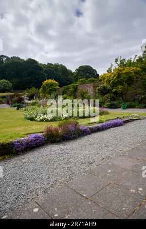 Holehird Gardens ist eine umfangreiche, 10 Hektar großen Gelände in der Nähe von Windermere, Cumbria, England. Es ist die Heimat der Lakeland Gartenbaugesellschaft Stockfoto