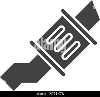 Vektorbild des Schalldämpfersymbols. Geeignet für Webanwendungen und Druckmedien für mobile Anwendungen. Stock Vektor