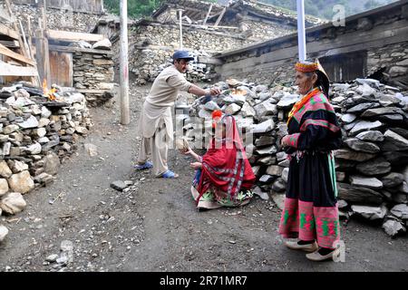 Pakistan. Rambur-Dorf Stockfoto