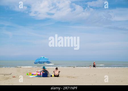 Albanien. Divjake. Der Strand Stockfoto