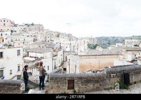 Italien. Matera. Sasso Barisano Stockfoto