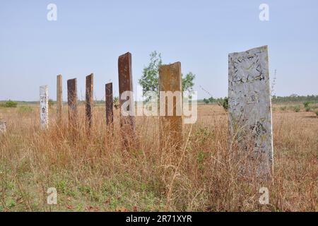 Indien. Orissa. chhattisgarh. Jagdalpur. Das Grabdenkmal Stockfoto