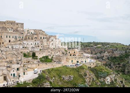 Italien. Matera. Sasso Caveoso Stockfoto