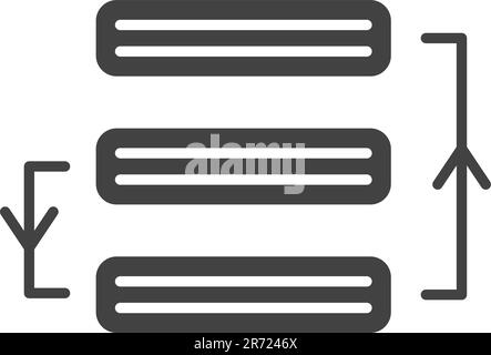 Symbolvektorbild priorisieren. Geeignet für Webanwendungen und Druckmedien für mobile Anwendungen. Stock Vektor