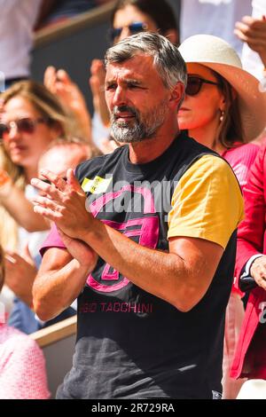 Paris, Frankreich. 11. Juni 2023. Goran Ivanisevic beim Finale der Männer beim French Open Grand Slam Tennis Turnier 2023 in Roland Garros, Paris, Frankreich. Frank Molter/Alamy Live-Nachrichten Stockfoto