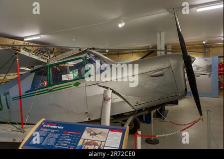 Eine De Havilland Hornet Moth im De Havilland Aircraft Museum, Colney, Hertfordshire Stockfoto