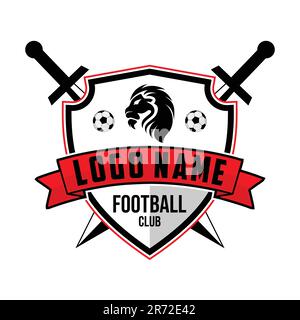 Fußball-Logo oder Fußball-Club-Logo Stock Vektor