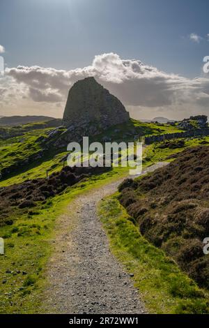 Dun Carloway Broch, Doune, Carloway, Isle of Lewis Stockfoto