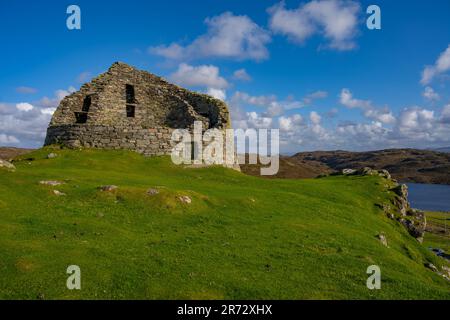 Dun Carloway Broch, Doune, Carloway, Isle of Lewis Stockfoto