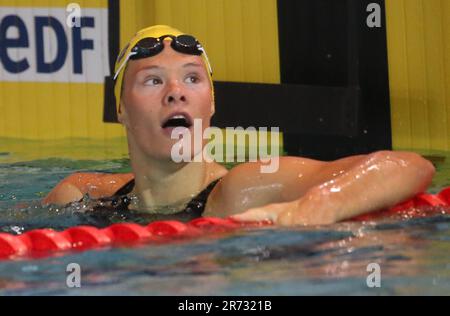 MAHIEU Pauline vom CANET 66 NATATION Final 100 M Dos während der French Elite Swimming Championships am 11. Juni 2023 in Rennes, Frankreich – Foto Laurent Lairys/MAXPPP Stockfoto