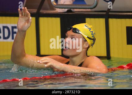 MAHIEU Pauline vom CANET 66 NATATION Final 100 M Dos während der French Elite Swimming Championships am 11. Juni 2023 in Rennes, Frankreich – Foto Laurent Lairys/MAXPPP Stockfoto