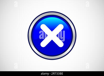 Schaltfläche „Löschen“ Papierkorb, Behältersymbol. Vektordarstellung für Websymbol löschen Stock Vektor