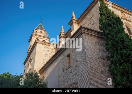 Kirche Santa Maria de la Alhambra in der Alhambra - Granada, Andalusien, Spanien Stockfoto