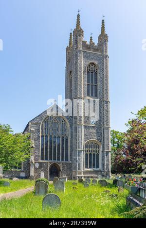 St. Mary's Church, St. Mary's Street, Bungay, Suffolk, England, Vereinigtes Königreich Stockfoto