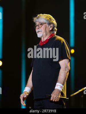 Randy Owen aus Alabama tritt am 4. Tag des CMA Fest im Nissan Stadium am Donnerstag, den 11. Juni 2023 in Nashville, Tennessee auf. (Foto: Amiee Stubbs/imageSPACE)/Sipa USA Credit: SIPA USA/Alamy Live News Stockfoto