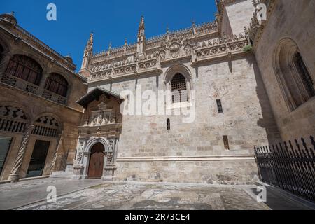 Königliche Kapelle von Granada (Capilla Real), Teil des Kathedralenkomplexes - Granada, Andalusien, Spanien Stockfoto