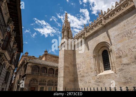 Königliche Kapelle von Granada (Capilla Real), Teil des Kathedralenkomplexes - Granada, Andalusien, Spanien Stockfoto