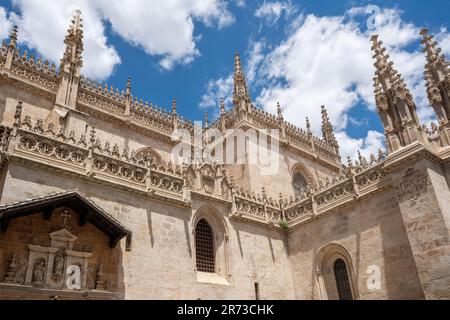 Königliche Kapelle von Granada (Capilla Real), Teil des Kathedralenkomplexes - Granada, Andalusien, Spanien Stockfoto