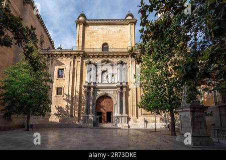 Sagrario Kirche (Iglesia del Sagrario) Fassade - Teil des Kathedralenkomplexes - Granada, Andalusien, Spanien Stockfoto