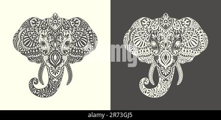 Meerestier mit Nahtmuster. Cartoon-Style im Hintergrund. Stock Vektor