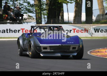 SVRA (Sportcar Vintage Racing Association) Vintage Festival Weekend 2023 auf der Road America Sports Car Course in Elkhart Lake, Wisconsin, USA Stockfoto