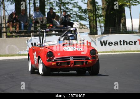 SVRA (Sportcar Vintage Racing Association) Vintage Festival Weekend 2023 auf der Road America Sports Car Course in Elkhart Lake, Wisconsin, USA Stockfoto