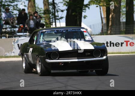 SVRA (Sportcar Vintage Racing Association) Vintage Festival Weekend 2023 auf der Road America Sports Car Course in Elkhart Lake, Wisconsin, USA Stockfoto