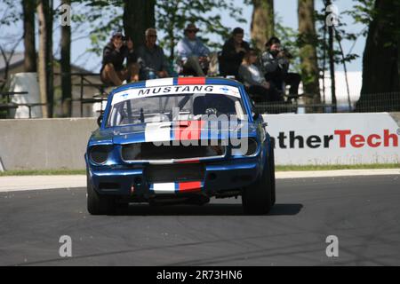 SVRA (Sportcar Vintage Racing Association) Vintage Festival Weekend 2023 auf der Road America Sports Car Course in Elkhart Lake, Wisconsin, USA Stockfoto
