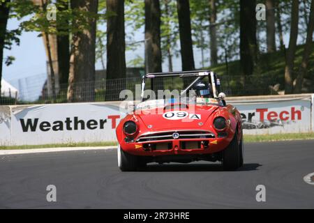 SVRA (Sportcar Vintage Racing Association) Vintage Festival Weekend 2023 auf der Road America Sports Car Course in Elkhart Lake, Wisconsin, USA Stockfoto