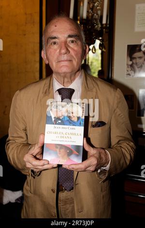 Paris, Frankreich. 12. Juni 2023. Jean des Cars besucht am 12. Juni 2023 den Pariser Buchpreis „Lebenskunst“ und die „Fouquet's Trophäe“ in Paris, Frankreich. Kredit: Bernard Menigault/Alamy Live News Stockfoto