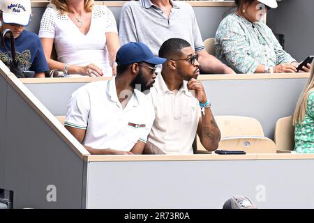 Paris, Frankreich. 11. Juni 2023. Presnel Kimpembe beim French Open-Finale, Grand-Slam-Tennisturnier am 11. Juni 2023 im Roland-Garros-Stadion in Paris, Frankreich. Foto Victor Joly/DPPI Kredit: DPPI Media/Alamy Live News Stockfoto