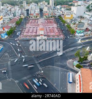 25. März 2023: Ben Thanh Markt, Distrikt 1, Ho-Chi-Minh-Stadt Stockfoto