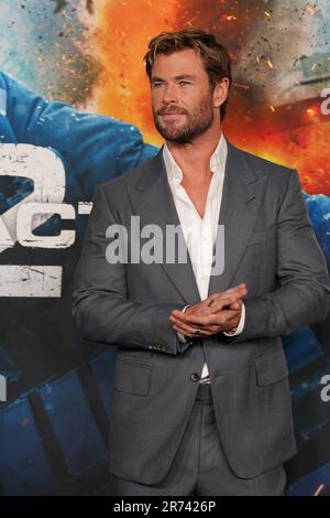 New York, New York, USA. 12. Juni 2023. Chris Hemsworth bei der Ankunft für DIE EXTRAKTION 2 Premiere, Jazz im Lincoln Center, New York, NY, 12. Juni 2023. Kredit: Kristin Callahan/Everett Collection/Alamy Live News Stockfoto