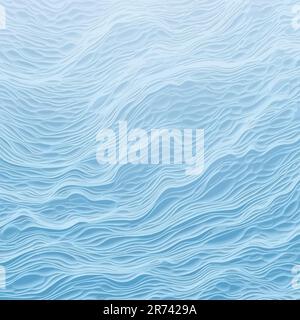 Wasserwellen Hintergrund. Abstrakter Hintergrund mit blauen Wellen. Flüssige Textur. Vektordarstellung Stock Vektor