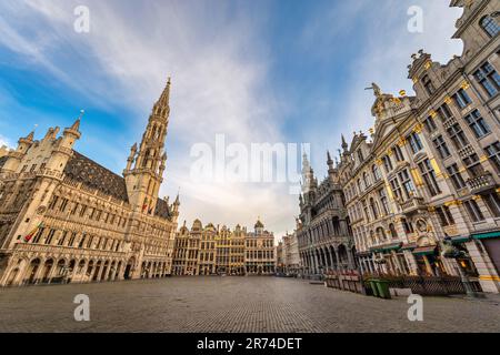 Brüssel Belgien, Skyline am Grand Place Square Stockfoto